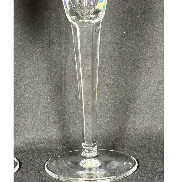 Waterford Millennium Health Vintage Champagne Toasting Flutes 9.25" SET of 2 - Picture 4 of 9